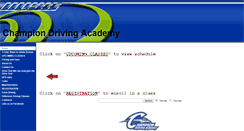 Desktop Screenshot of championdrivingacademy.com